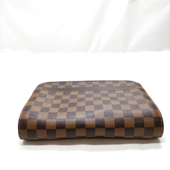 Authentic Louis Vuitton LV Clutch Saint Louis Ebene Brown Damier mn480-121325 - Picture 8 of 16